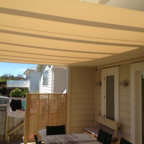 Under Roof Retractable Awning