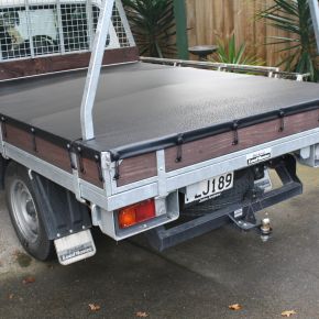 Tonneau cover with ladder rack